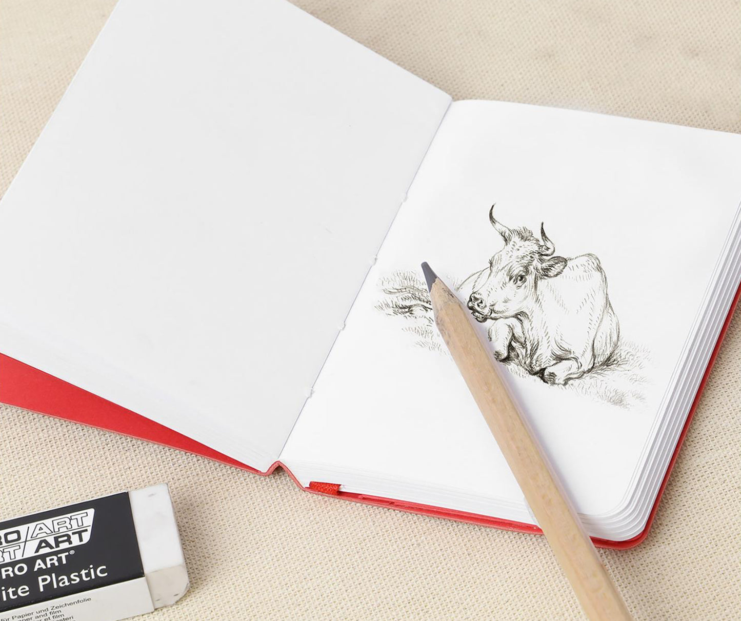 Pro Art Premier Travel Sketchbook 3”x4” | Red