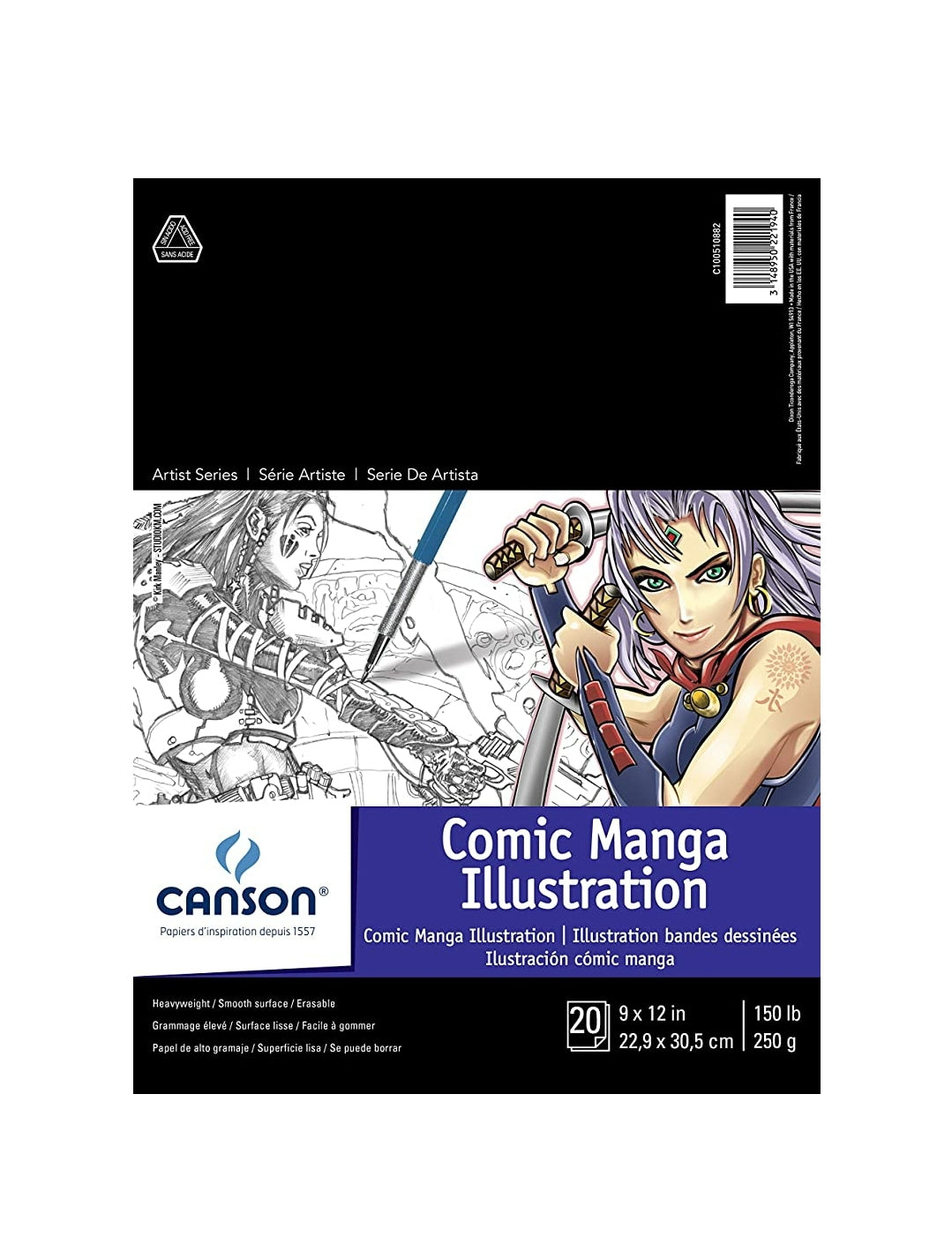 Canson Illustration Comic & Manga Pad 9"×12" Fanboy