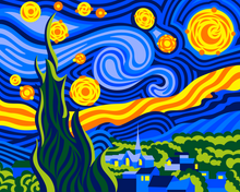 Paint by Numbers Kit - Starry Night - Van Gogh