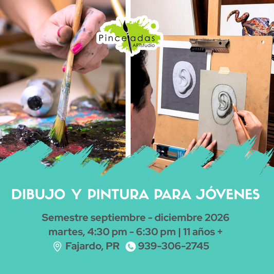 MATRÍCULA DIBUJO Y PINTURA JÓVENES | SEPTIEMBRE - DICIEMBRE 2026