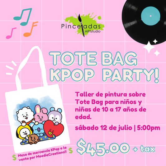 Tote Bag Kpop Party! | sábado 12 de julio, 5:00pm