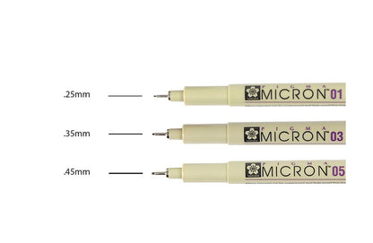 Sakura Micron Set of 3 (01, 03, 05)