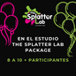 En el Estudio The Splatter Lab Package | 2 actividades