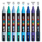 POSCA Paint Marker PC-5M Set - 8 Colors Cool Tones