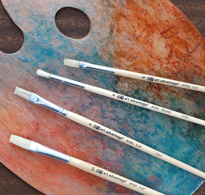 Art Advantage Hog Bristle Oil Brushes