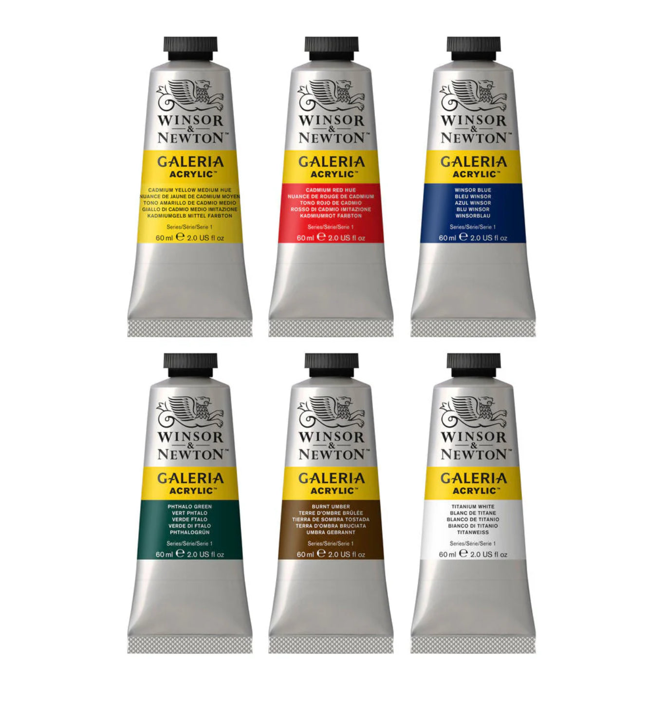 Winsor & Newton Galeria Acrylic 6 Tubes | 60ml