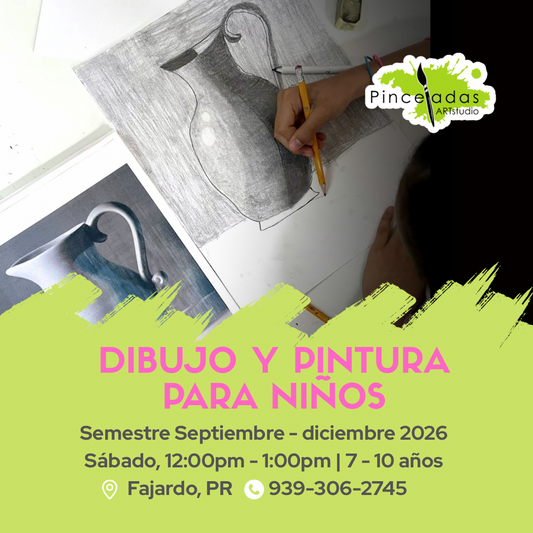 MATRÍCULA DIBUJO Y PINTURA PARA NIÑOS  | SEPTIEMBRE - DICIEMBRE 2026