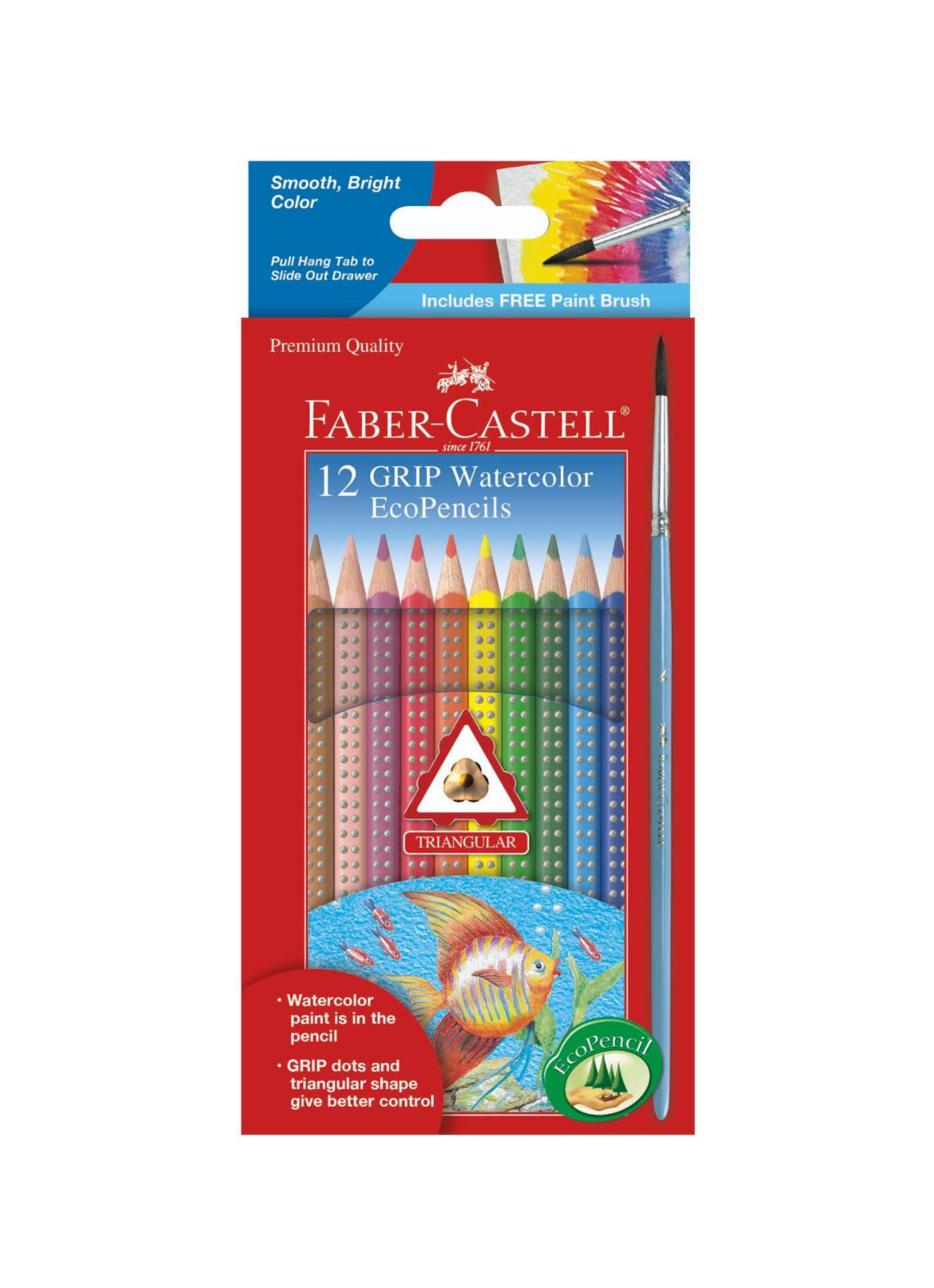 Faber-Castell 12 Watercolor Grip Pencils
