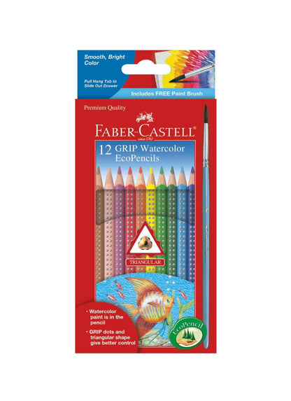 Faber-Castell 12 Watercolor Grip Pencils