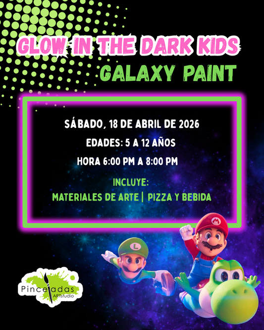Glow in the Dark Kids | Galaxy Paint | sábado, 18 de abril