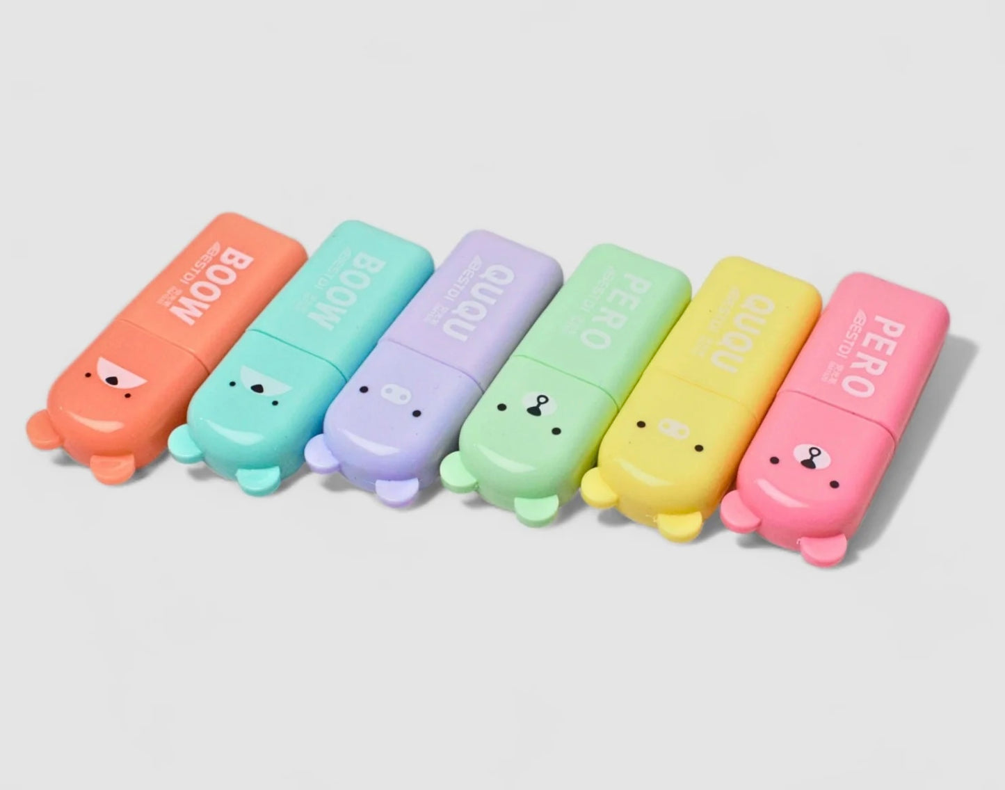 Bestdi BOOW Fluorescence Pastel Highlighters (6 Colors)