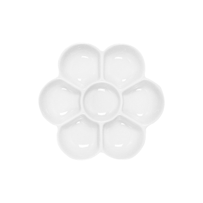 Yasutomo Watercolor Porcelain Flower Dish 5"