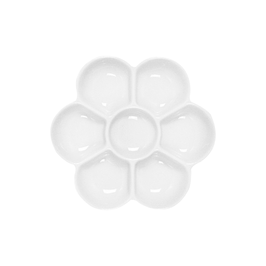 Yasutomo Watercolor Porcelain Flower Dish 5"