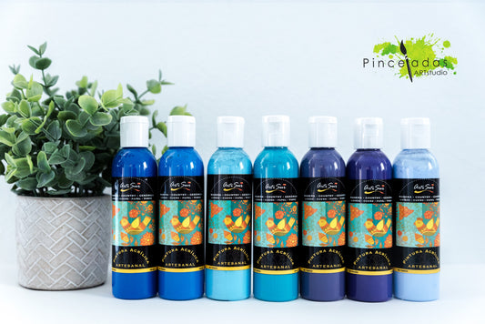 ArtiSur Pintura Acrílica Colores Azules 120 ml