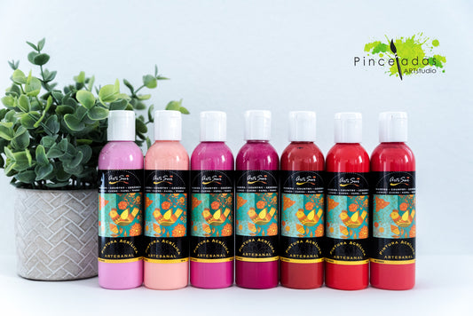 ArtiSur Pintura Acrílica Colores Rojos 120 ml