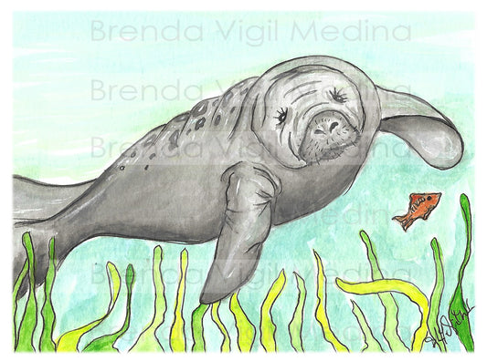 "Manatí" 2019 - Digital Print 5"x7"