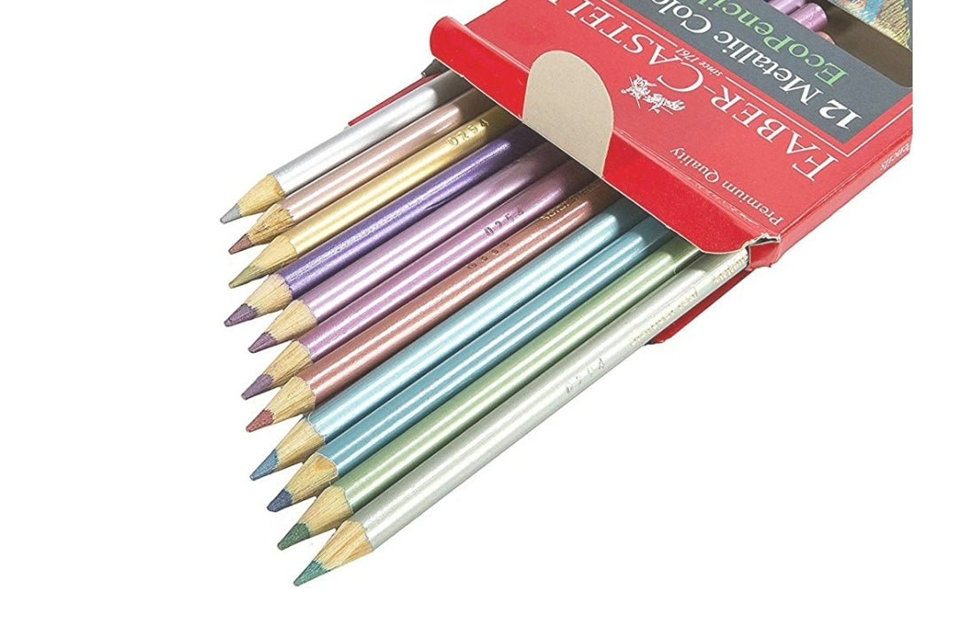 FABER - CASTELL Metallic Colored Eco Pencils 12