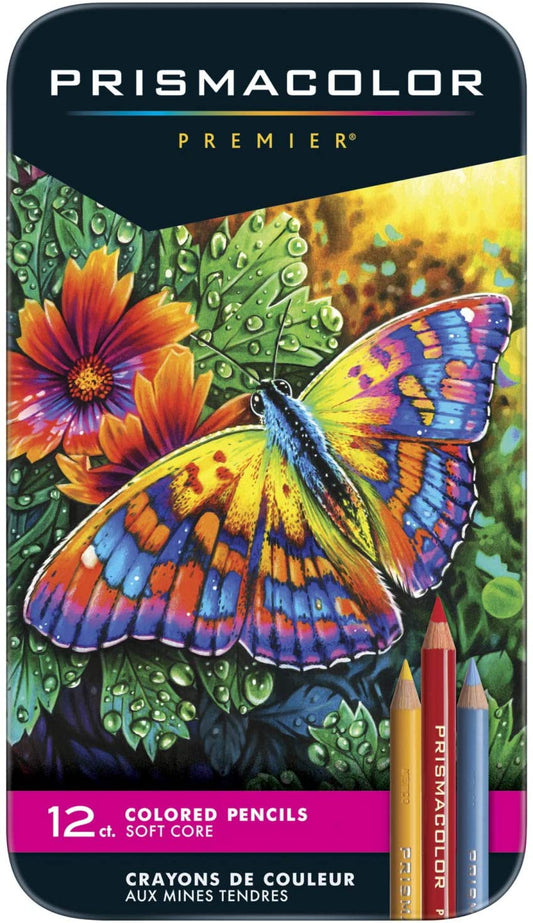 Prismacolor Premier Thick Core Colored Pencil Sets, 12-Color Set