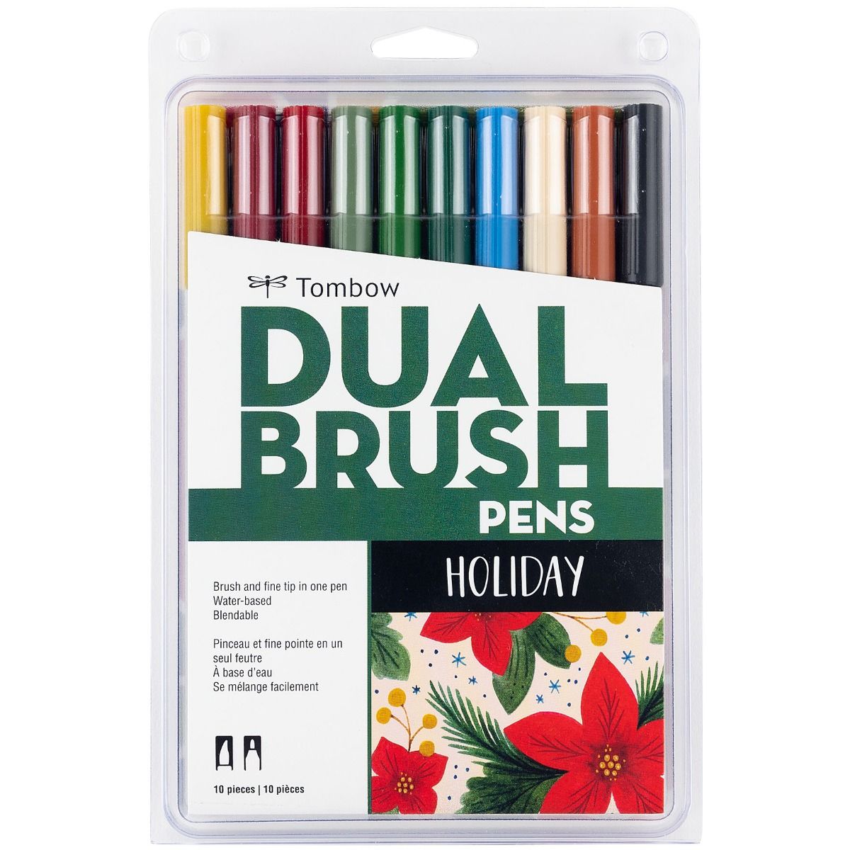 Tombow Dual Brush Pen Holiday 10 pk