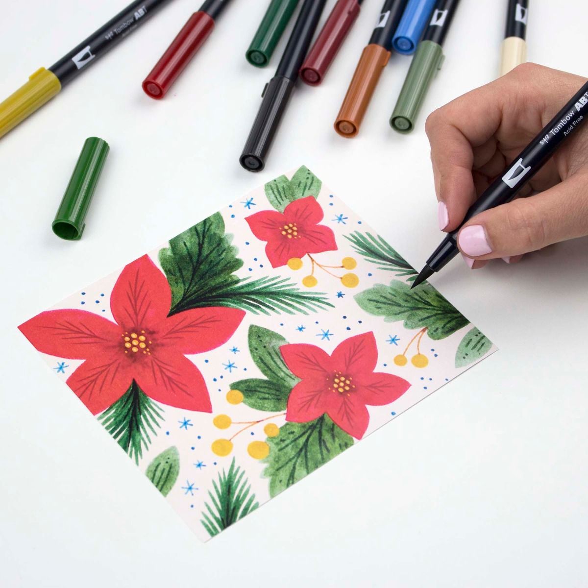 Tombow Dual Brush Pen Holiday 10 pk