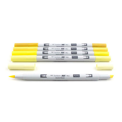 Tombow ABT PRO Alcohol Based Art Markers - Yellow Tones, 5pk