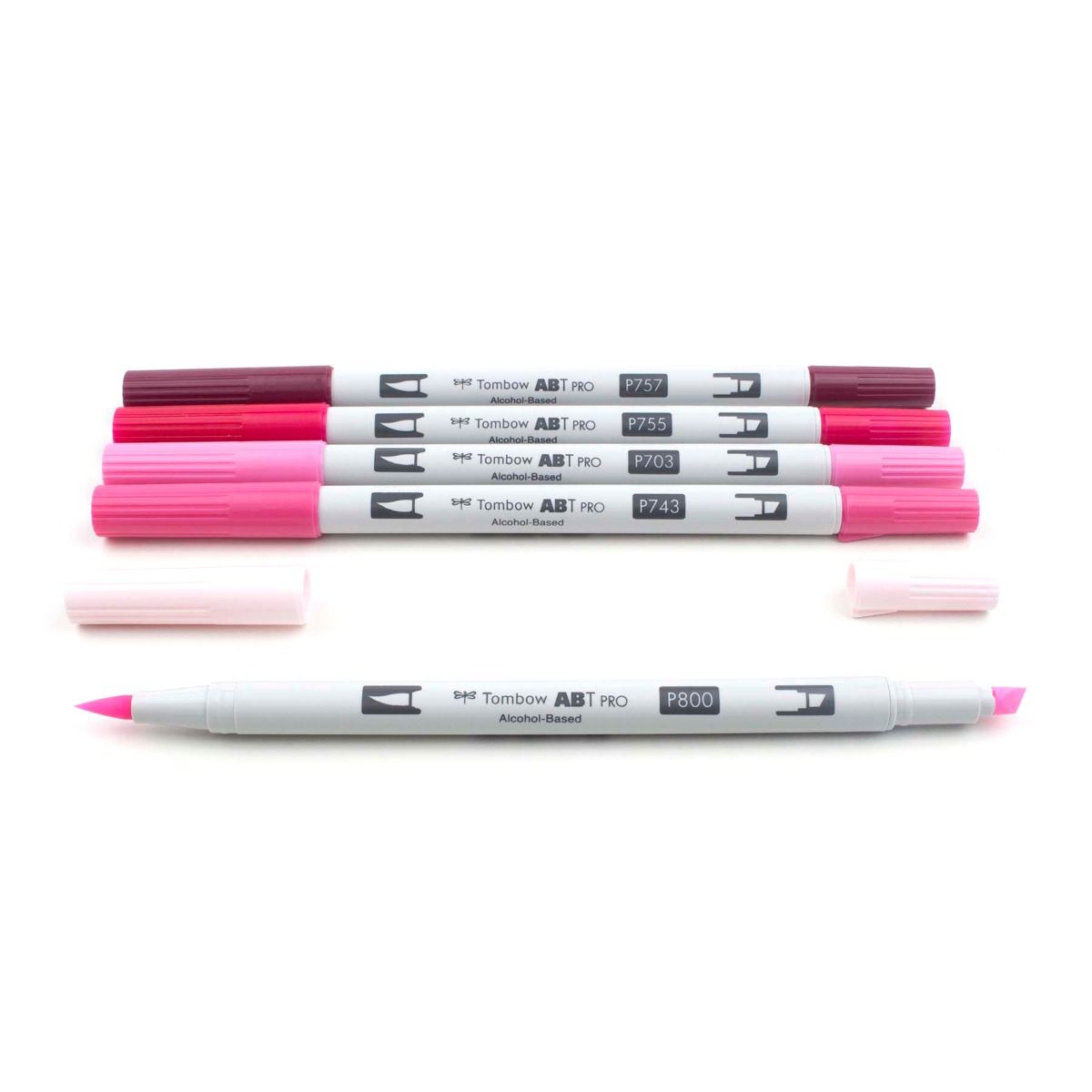 Tombow ABT PRO Alcohol Based Art Markers - Pink Tones, 5pk