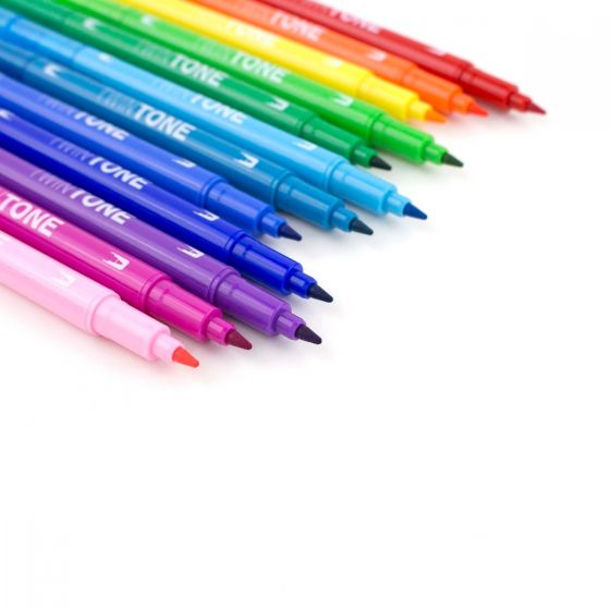 TwinTone Marker Set, 12-Pack Rainbow